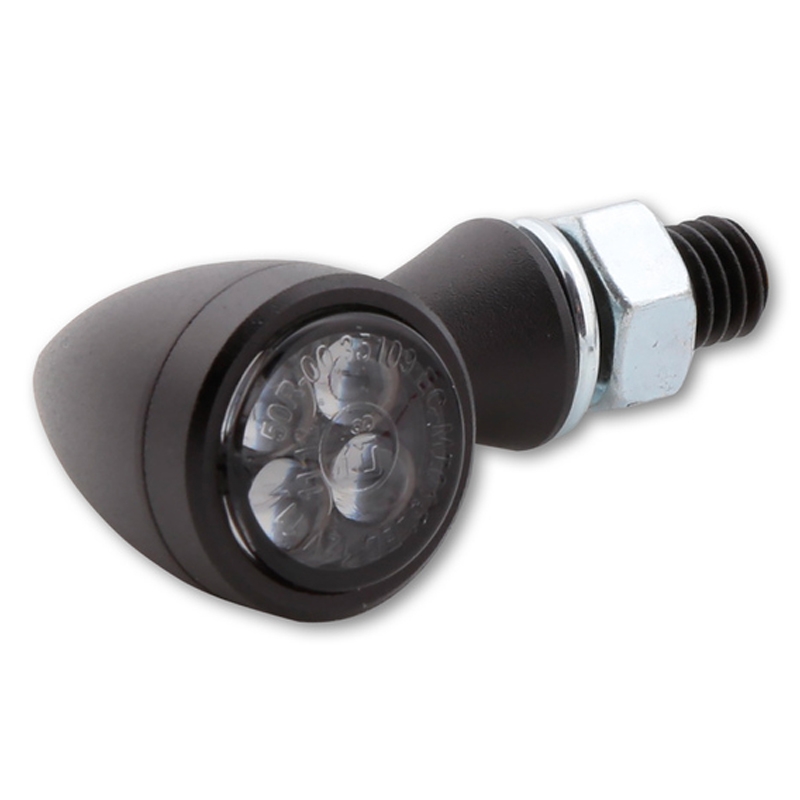Smerniki za motor Highsider Smart Sixteen Bullet LED 3v1 dimljeno sivi