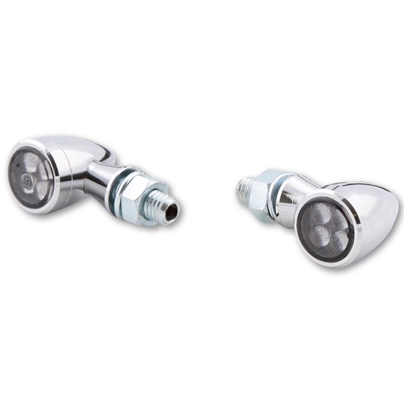 Smerniki za motor Highsider Smart Sixteen Bullet LED 3v1 kromirani
