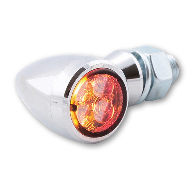 Smerniki za motor Highsider Smart Sixteen Bullet LED 3v1 kromirani