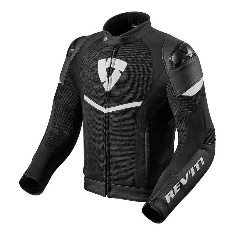 Revit Mantis Black and White Motorcycle Jacket razprodaja