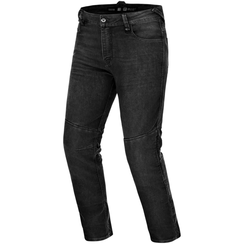 Šimske Ridge podaljšane motoristične kavbojke črne barve