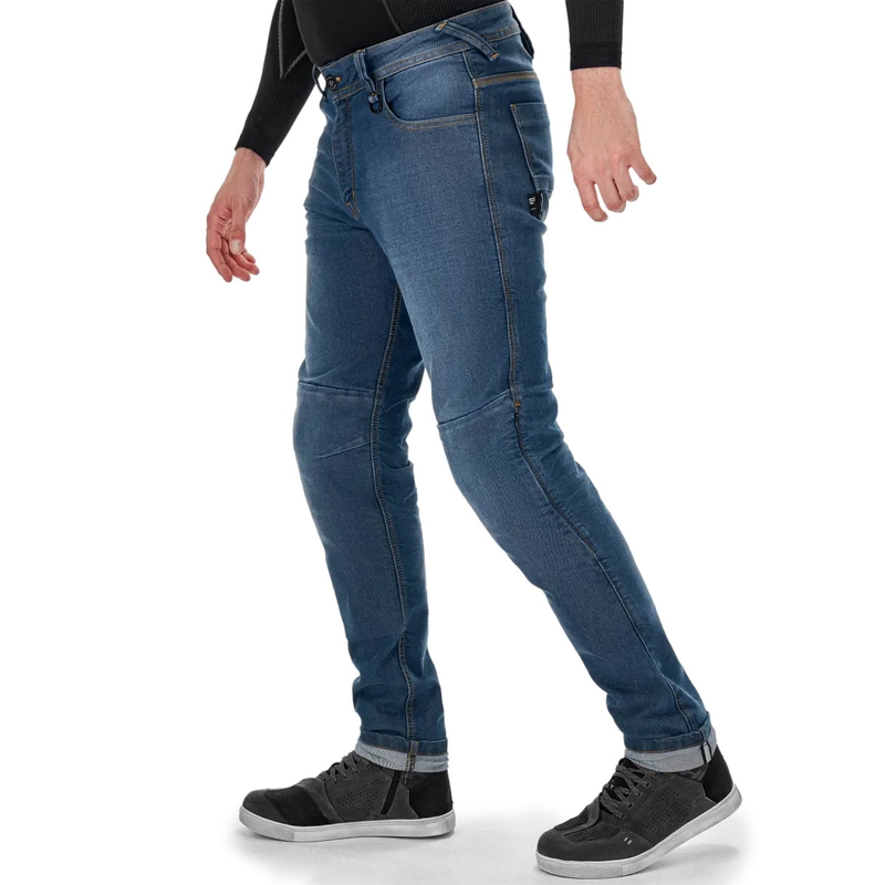 Shima Ridge Extended Biker Jeans Blue