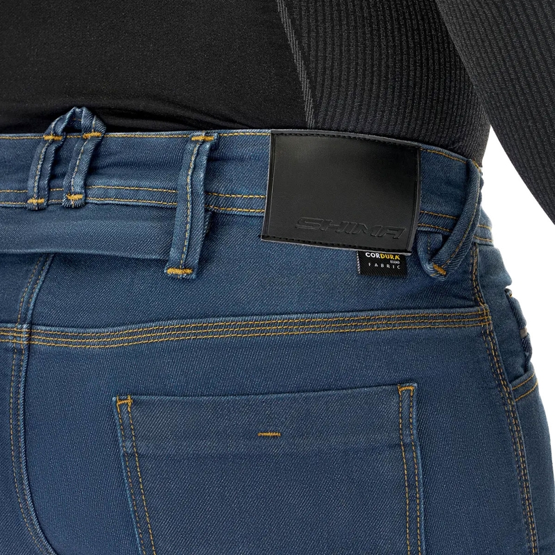 Shima Ridge Extended Biker Jeans Blue