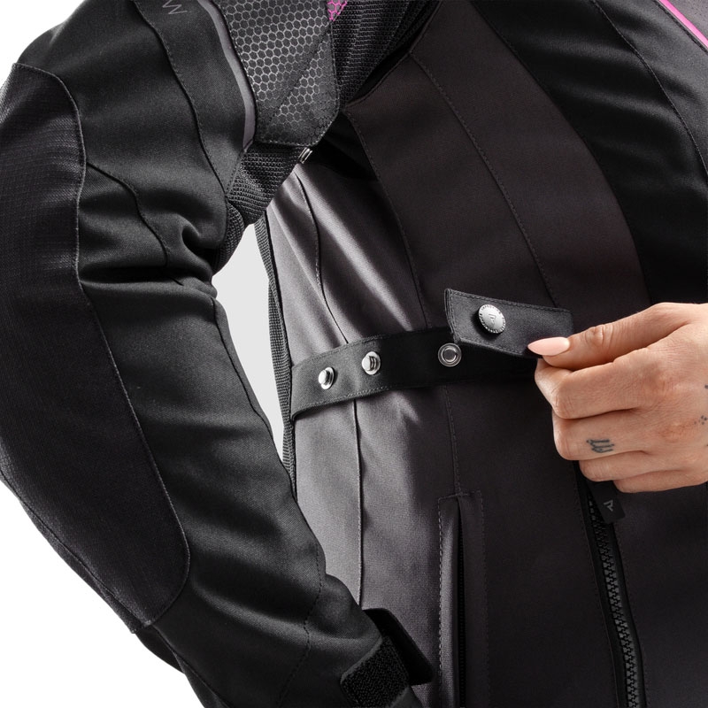 Rebelhorn Hiflow V Black-Grey-Pink motoristična jakna za ženske