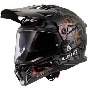 Čelada za enduro motor LS2 MX702 Pioneer II Rangi črna