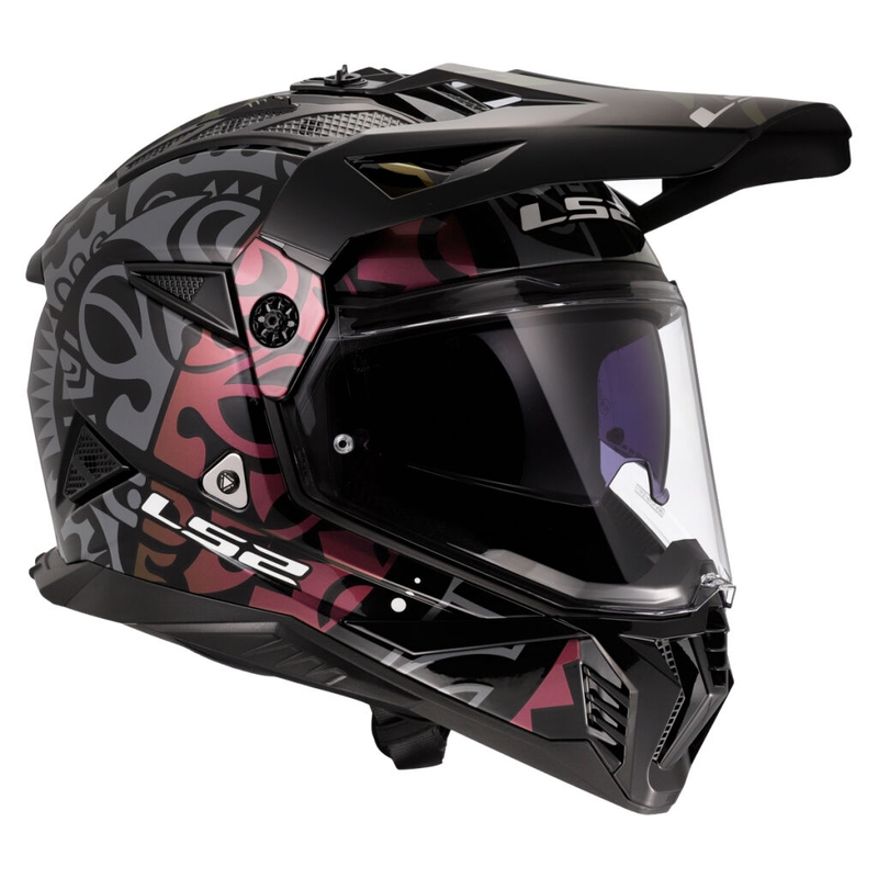 Čelada za enduro motor LS2 MX702 Pioneer II Rangi črna