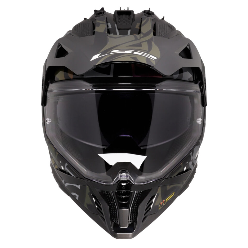 Čelada za enduro motor LS2 MX702 Pioneer II Rangi črna