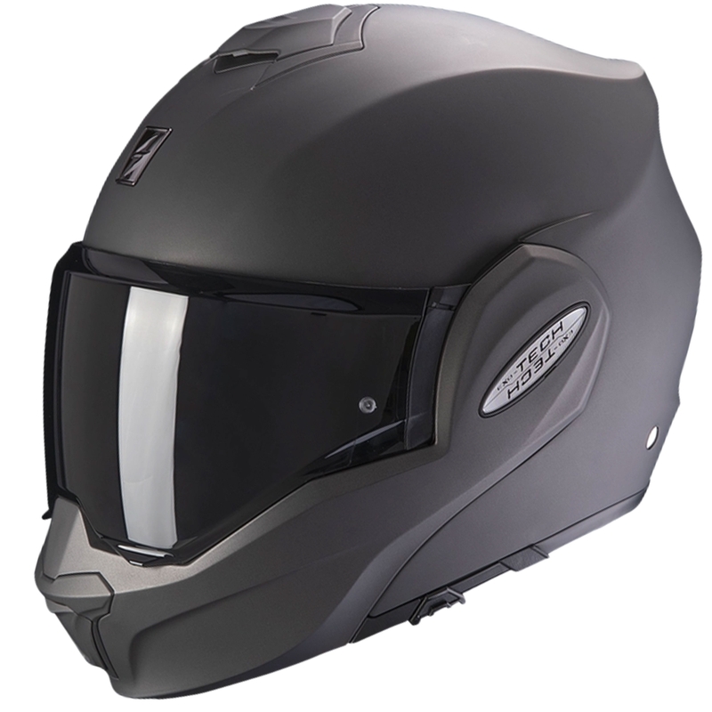 Motoristična čelada na preklop Scorpion EXO-TECH EVO Solid mat antracit