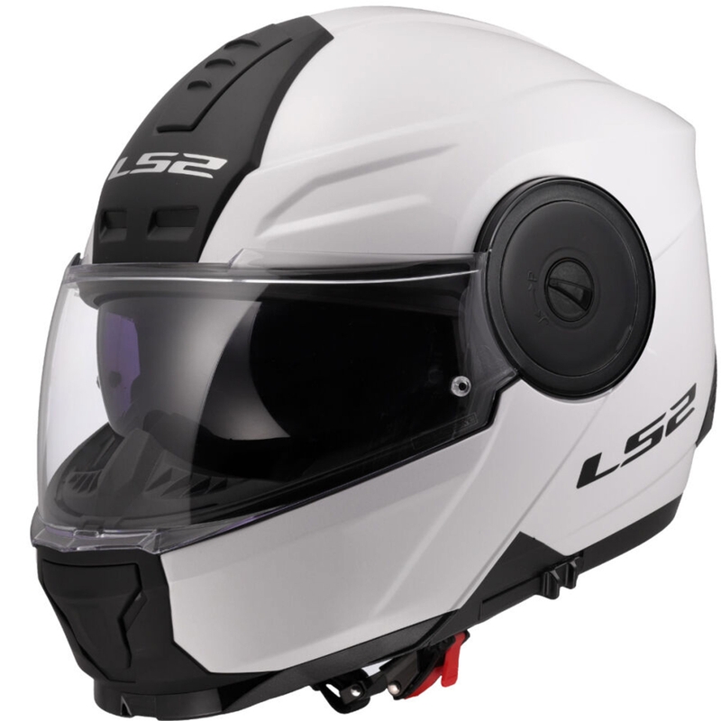 Motoristična čelada LS2 FF902 Scope II, preklopna, bela