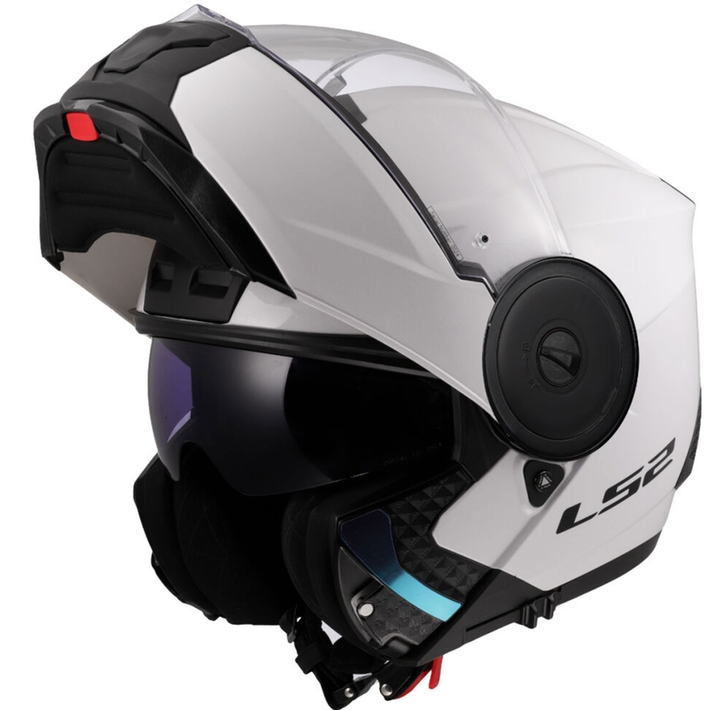 Motoristična čelada LS2 FF902 Scope II, preklopna, bela