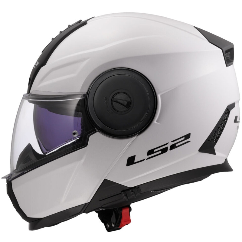 Motoristična čelada LS2 FF902 Scope II, preklopna, bela