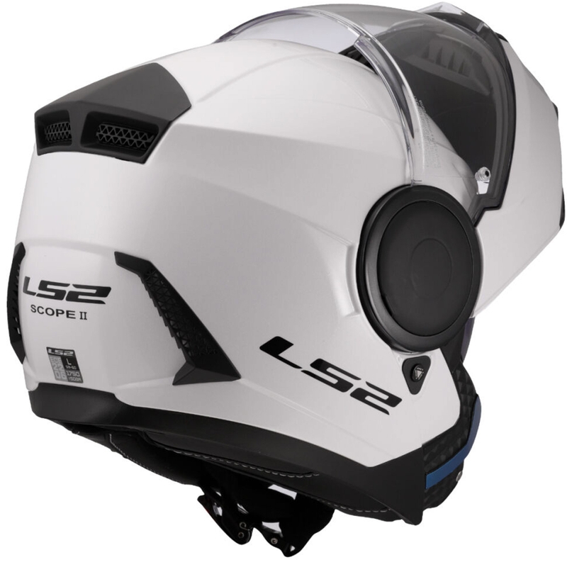 Motoristična čelada LS2 FF902 Scope II, preklopna, bela