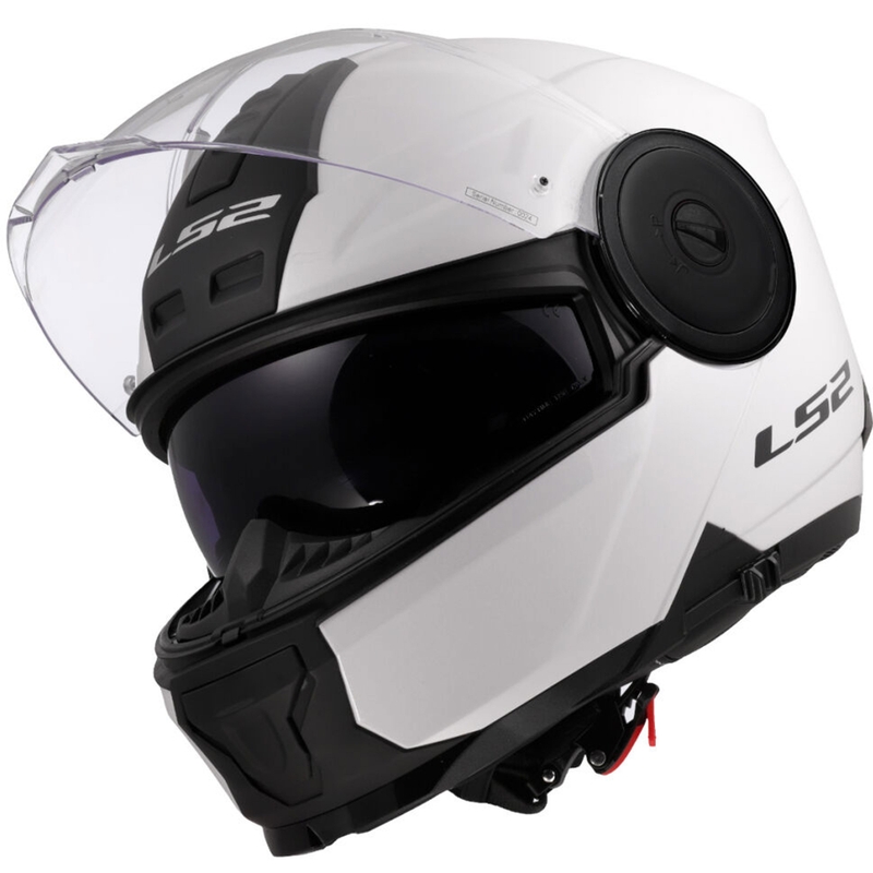 Motoristična čelada LS2 FF902 Scope II, preklopna, bela