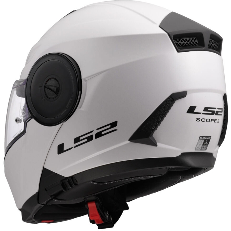 Motoristična čelada LS2 FF902 Scope II, preklopna, bela