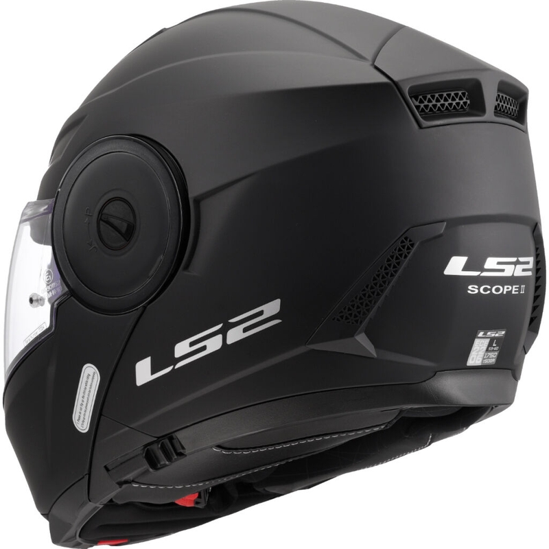 Preklopna motoristična čelada LS2 FF902 Scope II, mat črna