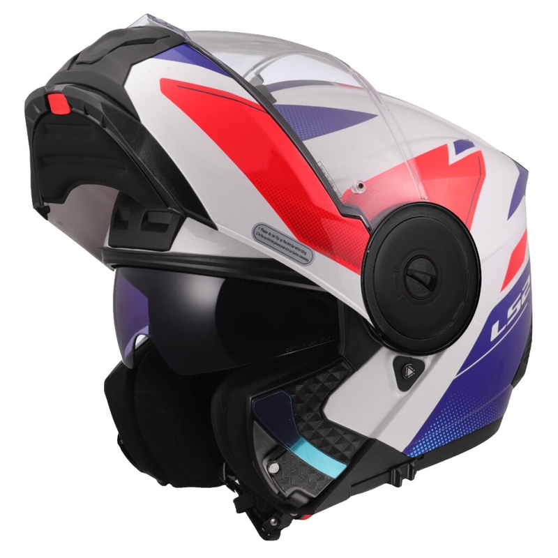 Motoristična čelada LS2 FF902 Scope II Duria, bela-modro-rdeča