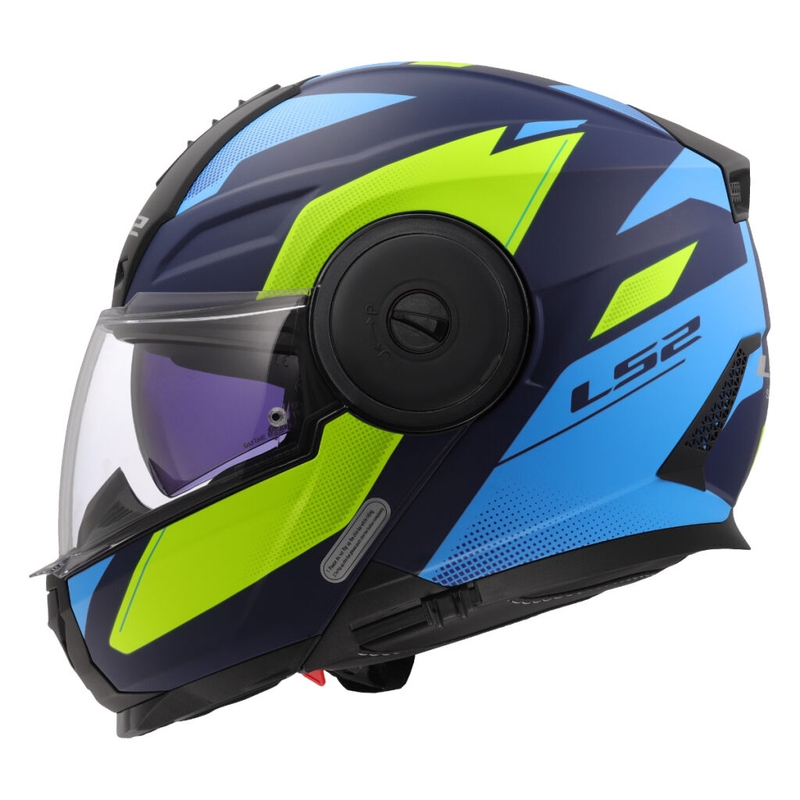 Motoristična čelada LS2 FF902 Scope II Duria modro-fluo rumena