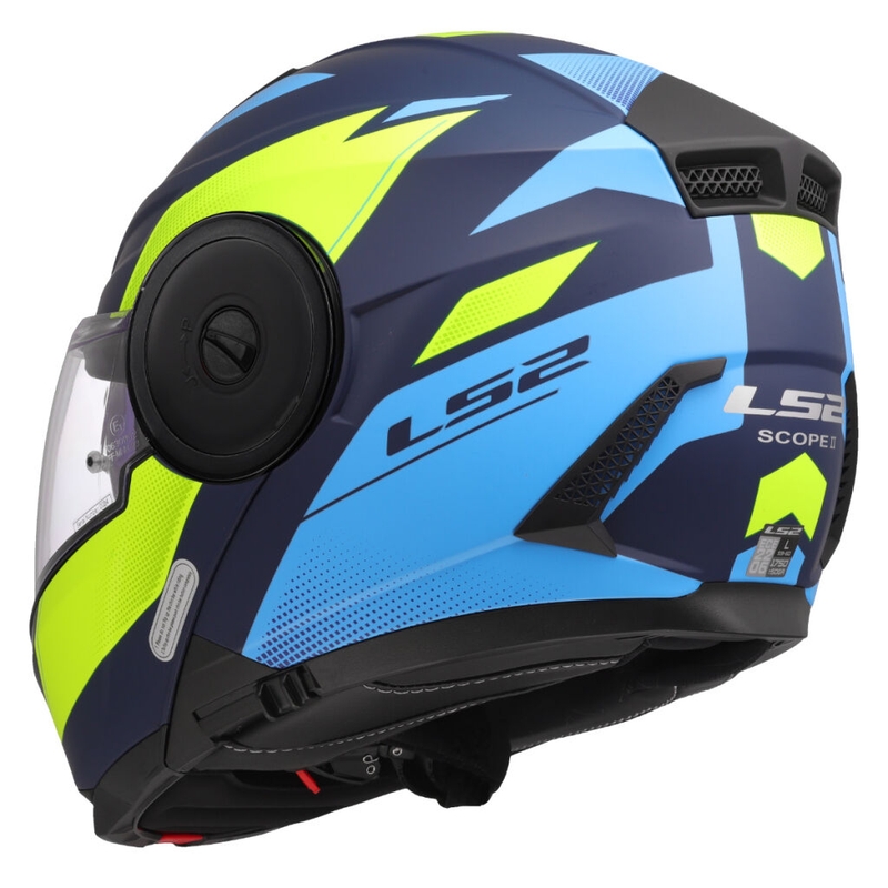 Motoristična čelada LS2 FF902 Scope II Duria modro-fluo rumena