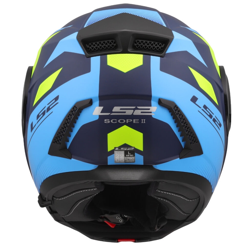 Motoristična čelada LS2 FF902 Scope II Duria modro-fluo rumena