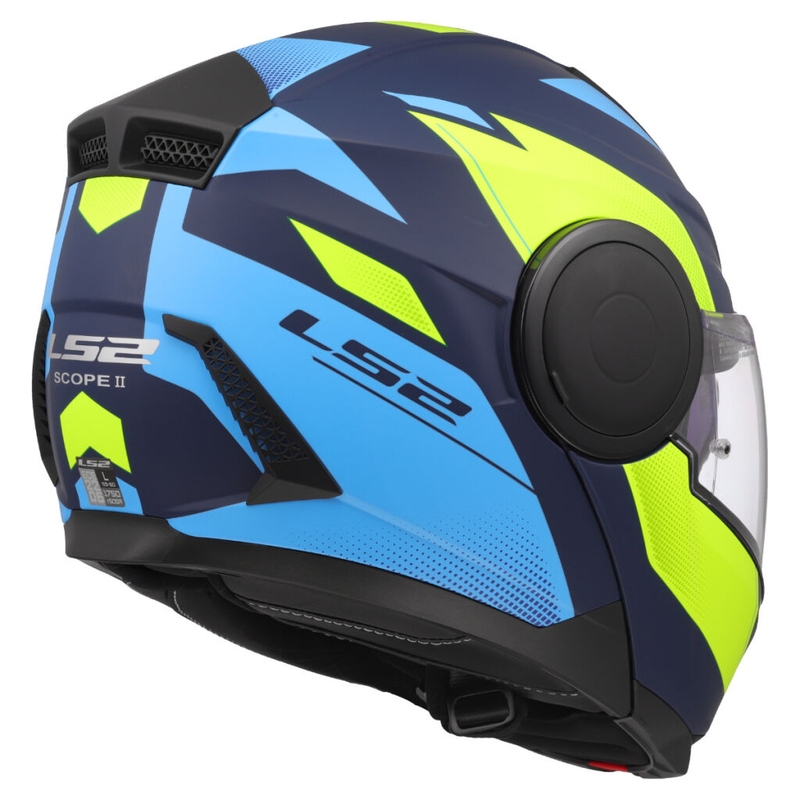 Motoristična čelada LS2 FF902 Scope II Duria modro-fluo rumena