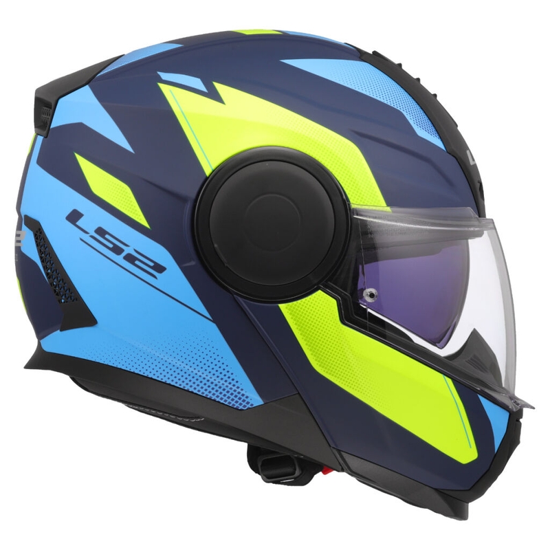 Motoristična čelada LS2 FF902 Scope II Duria modro-fluo rumena