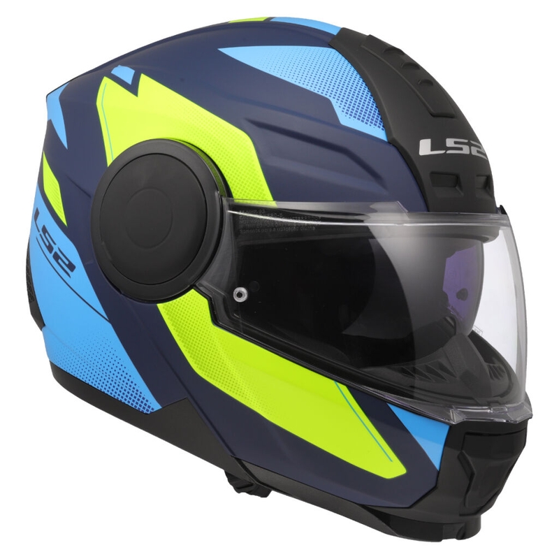 Motoristična čelada LS2 FF902 Scope II Duria modro-fluo rumena
