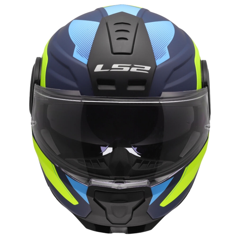 Motoristična čelada LS2 FF902 Scope II Duria modro-fluo rumena