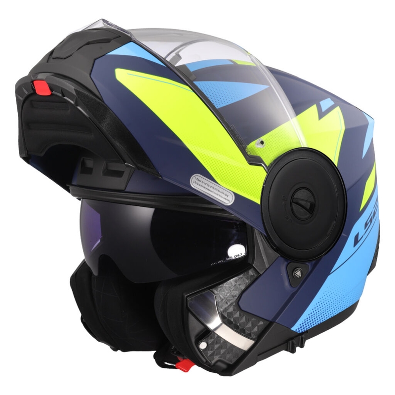 Motoristična čelada LS2 FF902 Scope II Duria modro-fluo rumena