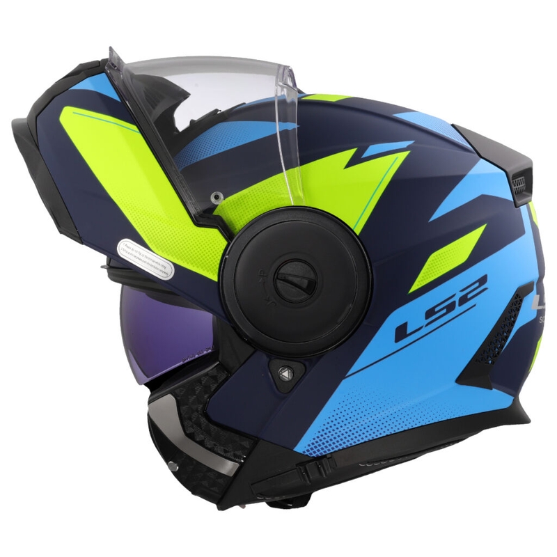Motoristična čelada LS2 FF902 Scope II Duria modro-fluo rumena
