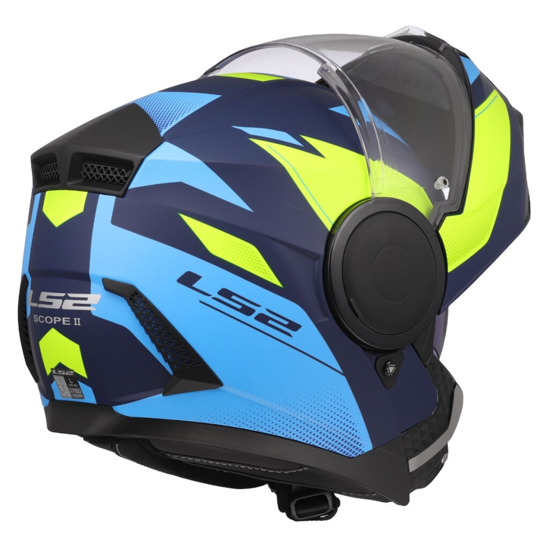 Motoristična čelada LS2 FF902 Scope II Duria modro-fluo rumena