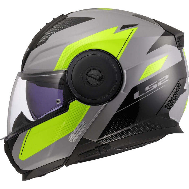Motoristična čelada LS2 FF902 Scope II Duria sivo-fluo rumena