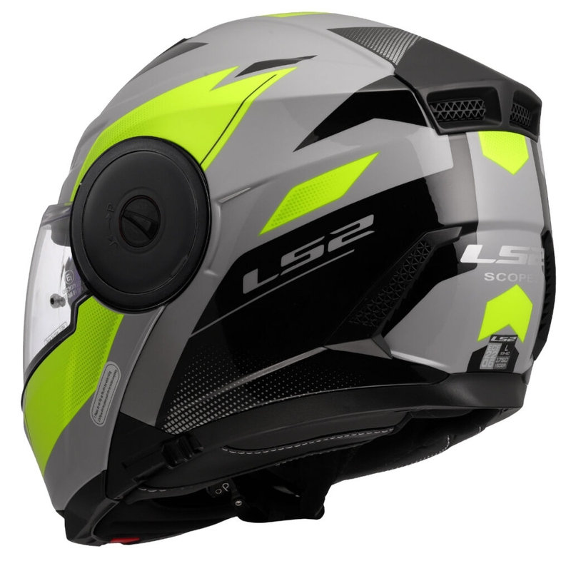 Motoristična čelada LS2 FF902 Scope II Duria sivo-fluo rumena