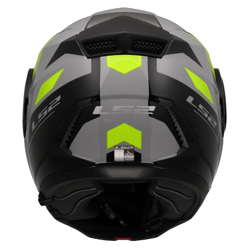 Motoristična čelada LS2 FF902 Scope II Duria sivo-fluo rumena