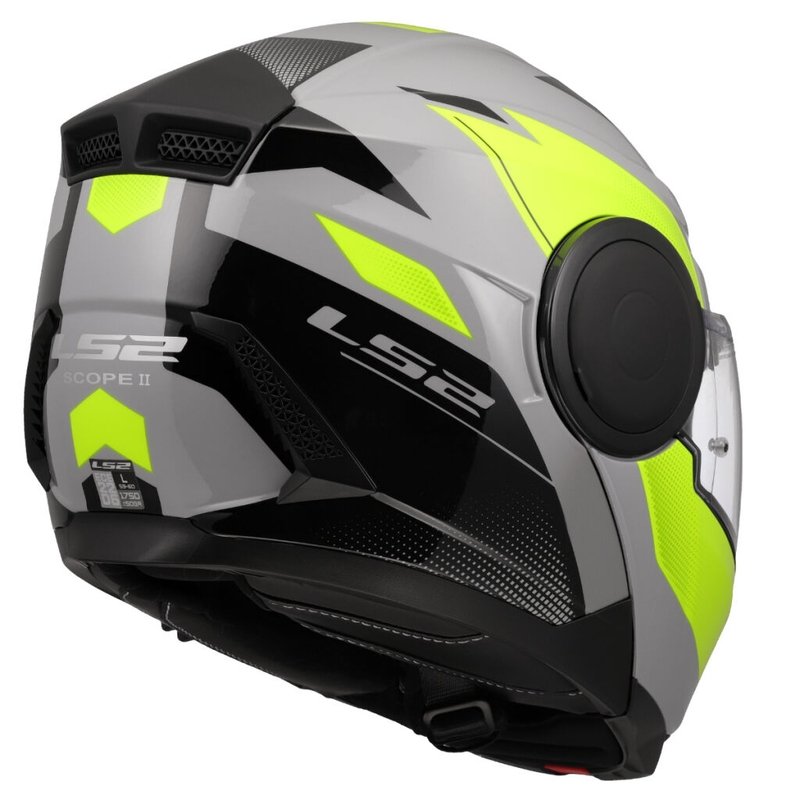 Motoristična čelada LS2 FF902 Scope II Duria sivo-fluo rumena