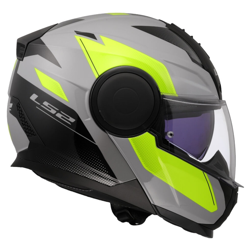 Motoristična čelada LS2 FF902 Scope II Duria sivo-fluo rumena