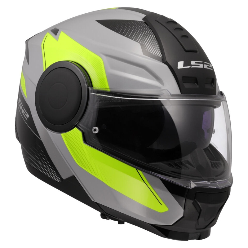 Motoristična čelada LS2 FF902 Scope II Duria sivo-fluo rumena