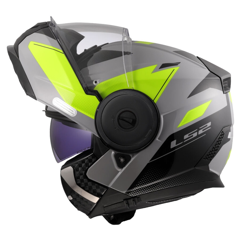Motoristična čelada LS2 FF902 Scope II Duria sivo-fluo rumena