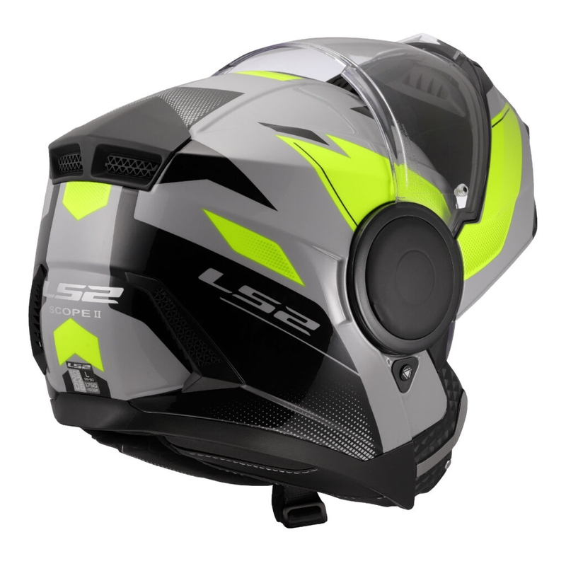 Motoristična čelada LS2 FF902 Scope II Duria sivo-fluo rumena