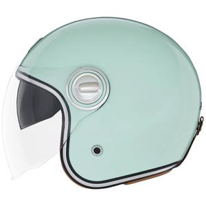 NOX PREMIUM Heritage odprta motoristična čelada pastelno zelena