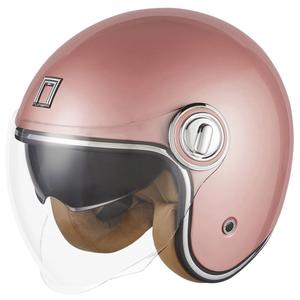 Odprta motoristična čelada NOX PREMIUM Heritage rose gold