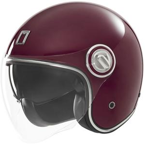 Odprta motoristična čelada NOX PREMIUM Heritage bordeaux