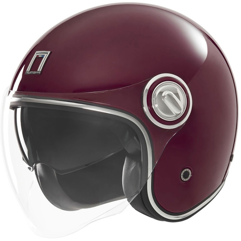 Odprta motoristična čelada NOX PREMIUM Heritage bordeaux