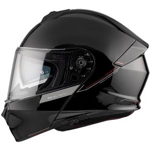 Motoristična čelada na preklop MT Genesis SV Solid A1 črna sijajna