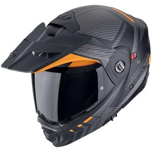 Motoristična čelada na preklop Scorpion ADX-2 LEWIS mat črno-oranžna