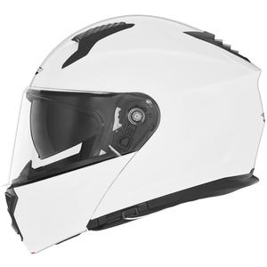 Motoristična čelada na preklop NOX N968 biserno bela