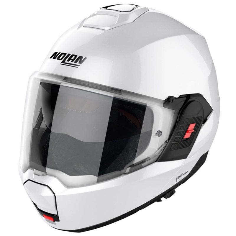Preklopna motoristična čelada Nolan N120-1 Classico N-com bela