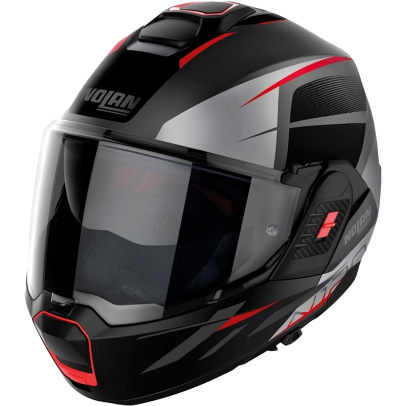 Nolan N120-1 Nightlife N-com 25 siva prevračalna čelada