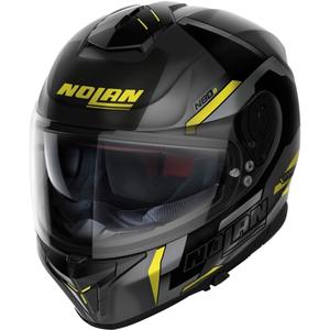 Integralna motoristična čelada Nolan N80-8 Wanted N-com črno-fluo rumena