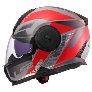 Motoristična čelada LS2 FF902 Scope II Oxyd sivo-rdeča