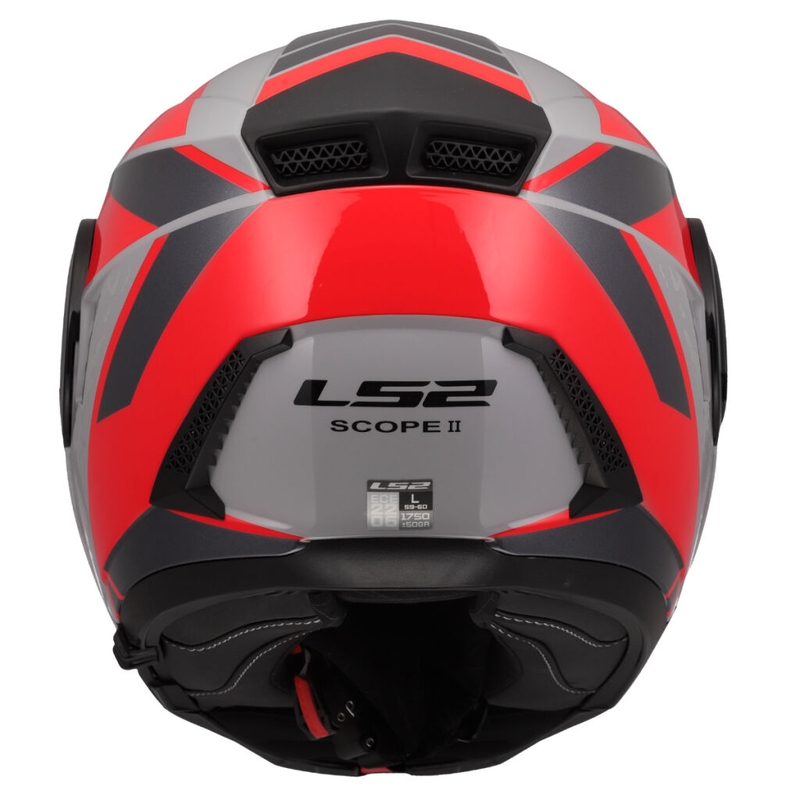 Motoristična čelada LS2 FF902 Scope II Oxyd sivo-rdeča